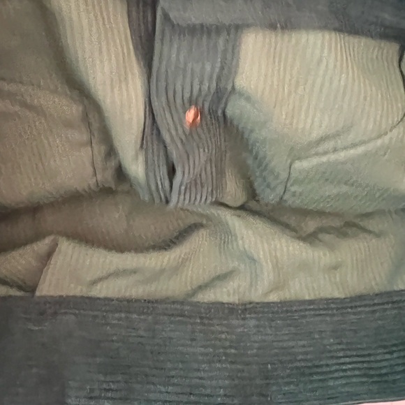 SHEIN EZwear Drop Shoulder Flap Pocket Corduroy Green Jacket Size Medium New - Picture 11 of 15